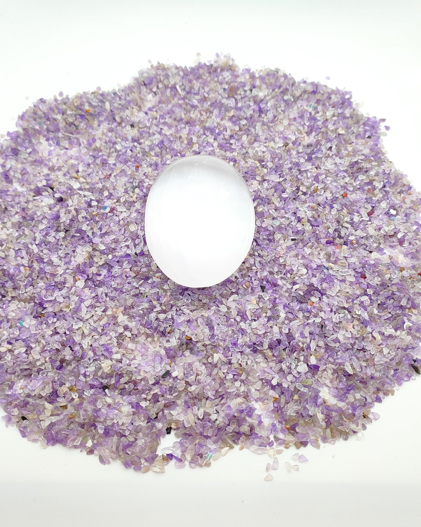 Pietra da Palmo in Selenite piastra ricarica