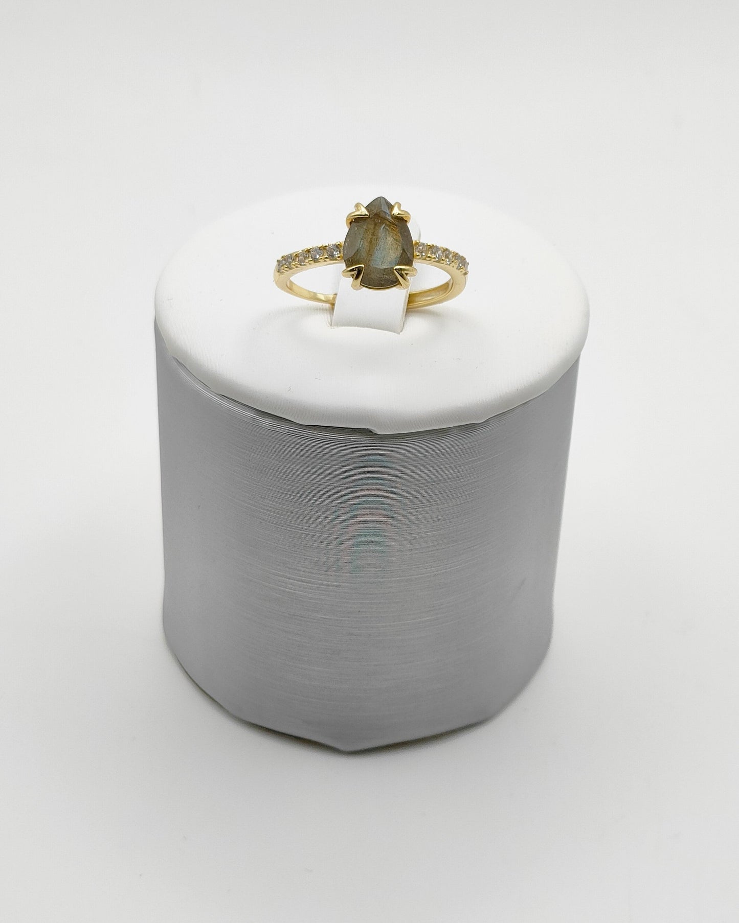 Anello Goccia LABRADORITE in Argento 925 Anello