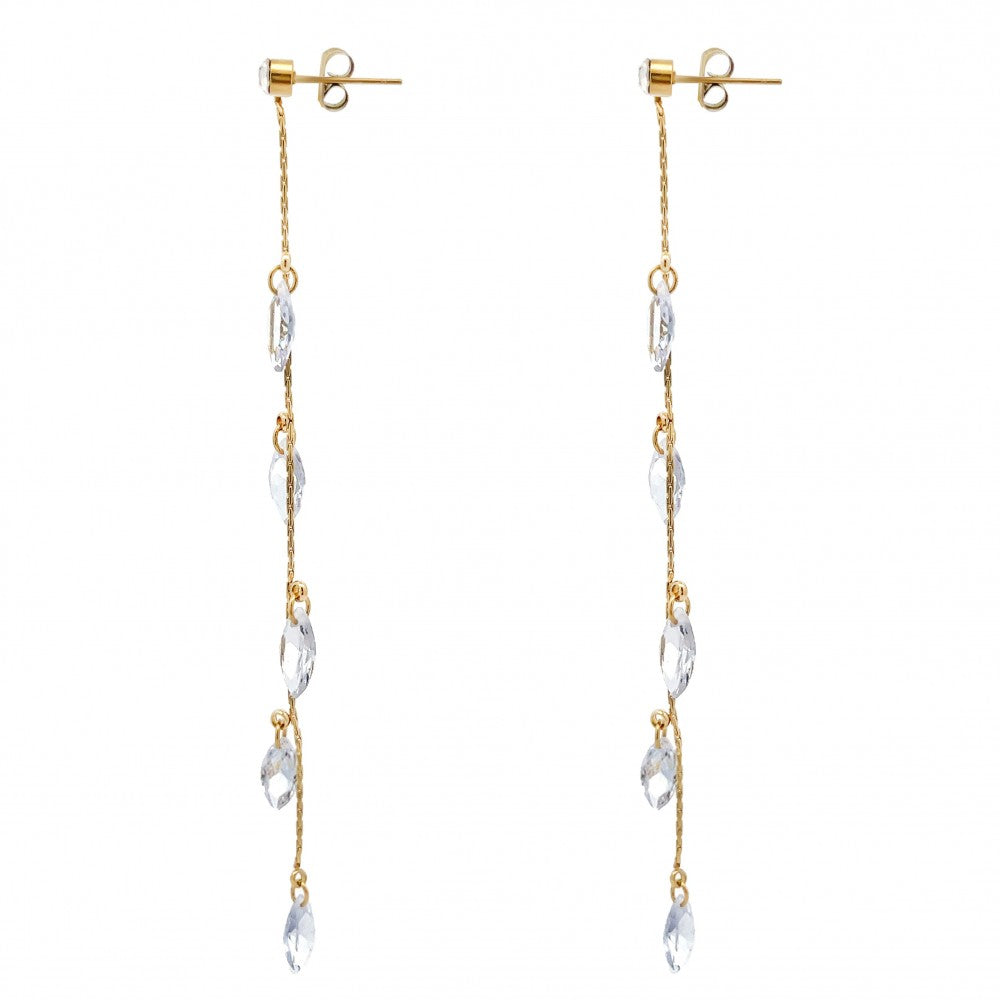 ORECCHINI PENDENTI CON CRISTALLI