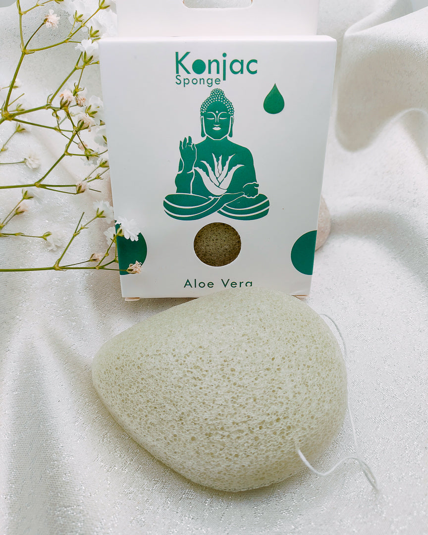 Spugna Konjac a Goccia ALOE VERA Spugna konjac