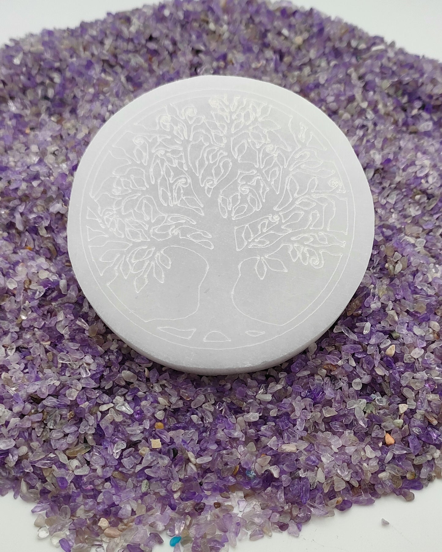 Piastra Selenite Albero Della Vita