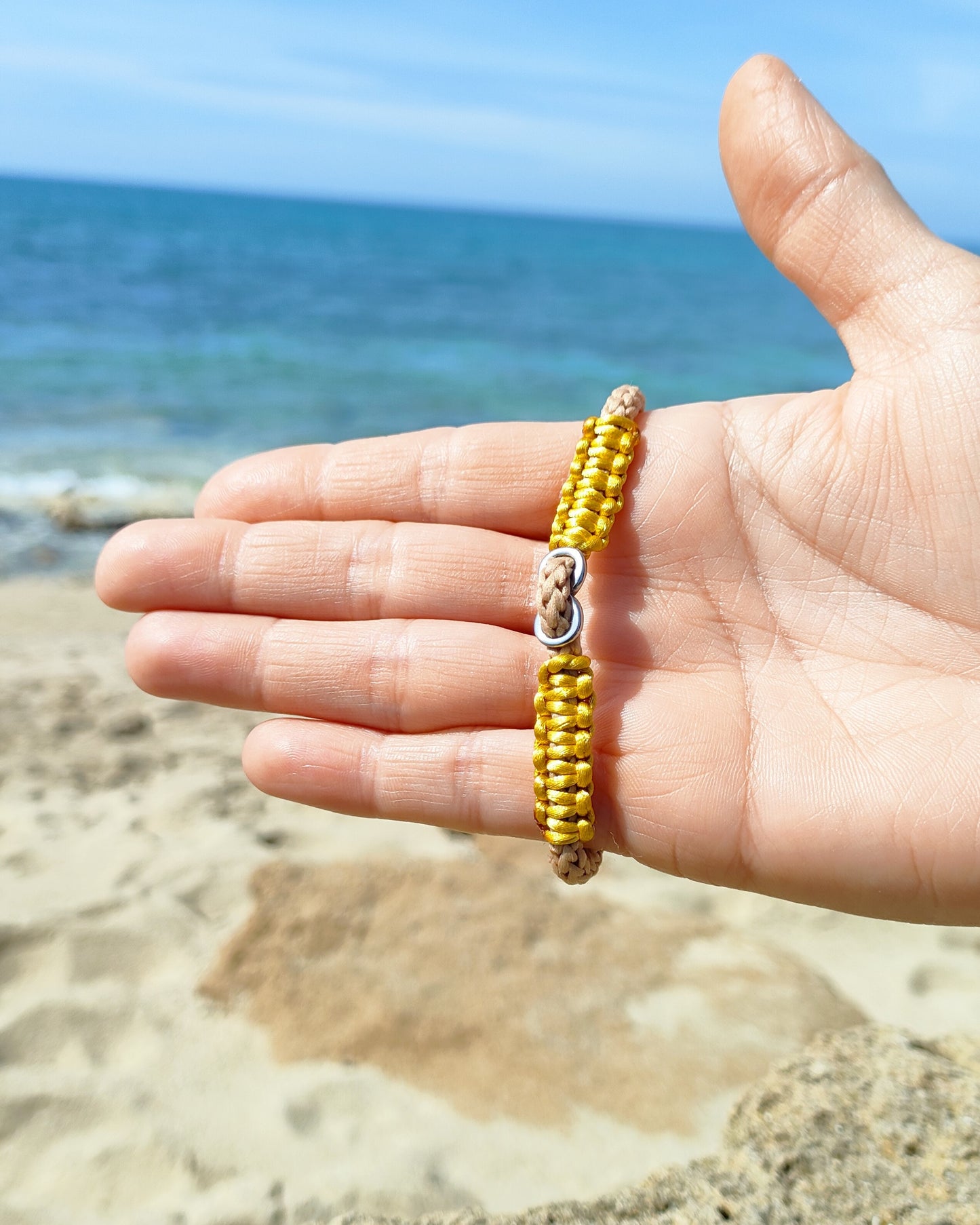 Bracciale Infinity BEIGE/ORO