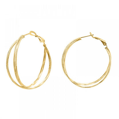 ORECCHINI A CERCHIO INCROCIATO