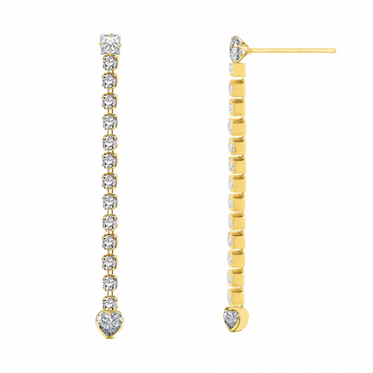 ORECCHINI TENNIS CUORE