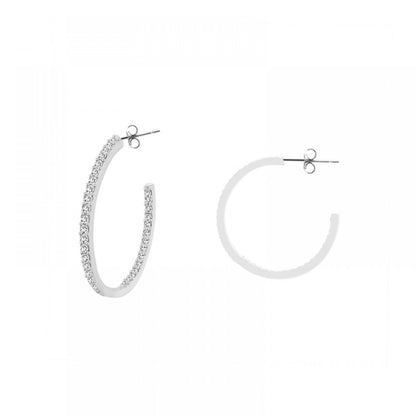 ORECCHINI A CERCHIO CON ZIRCONE