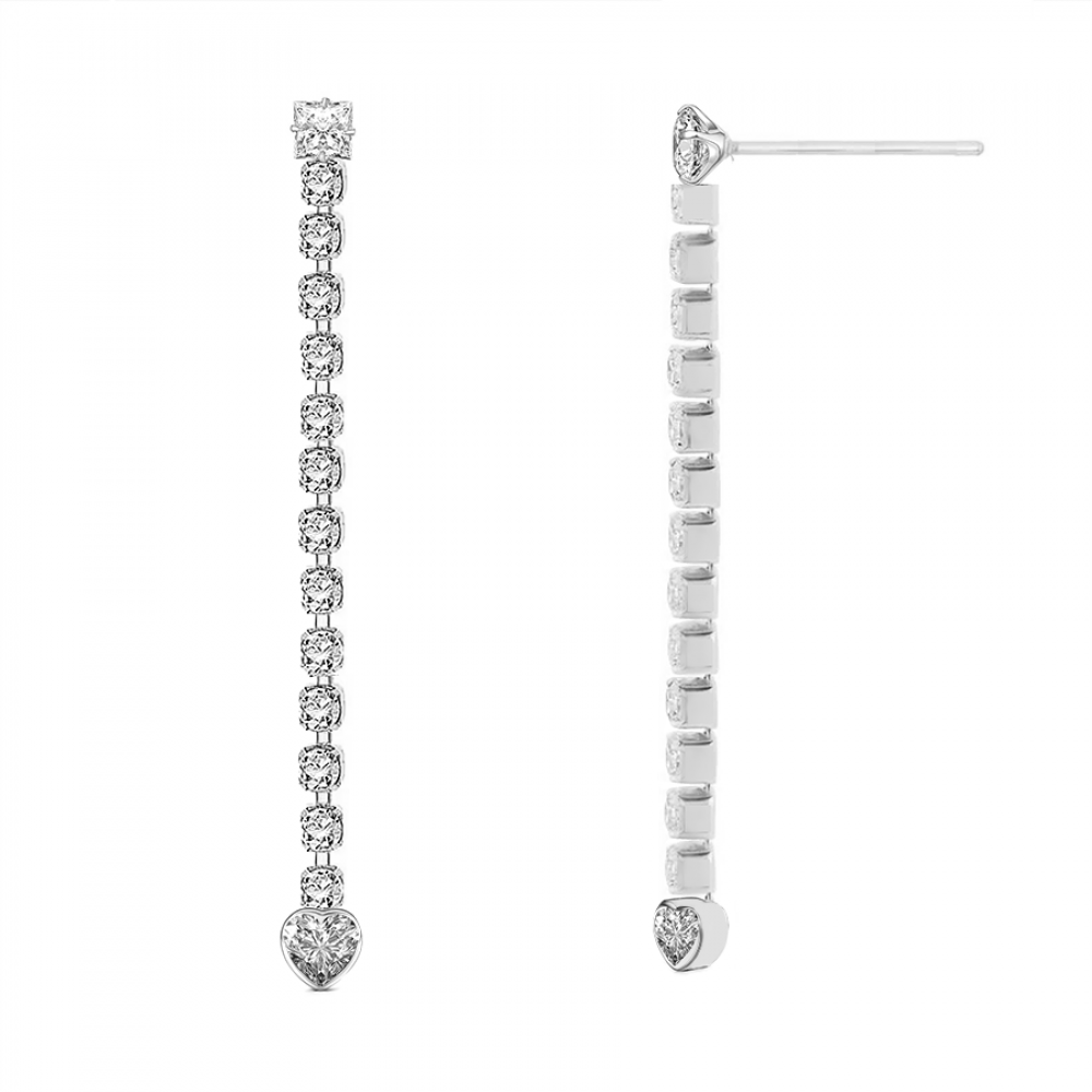 ORECCHINI TENNIS CUORE