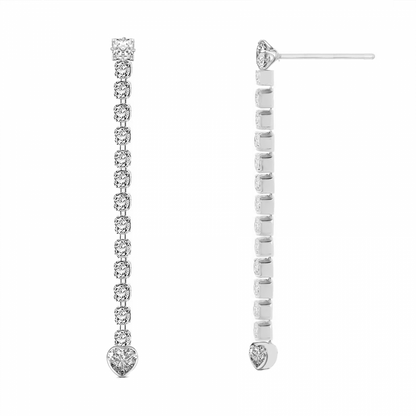 ORECCHINI TENNIS CUORE