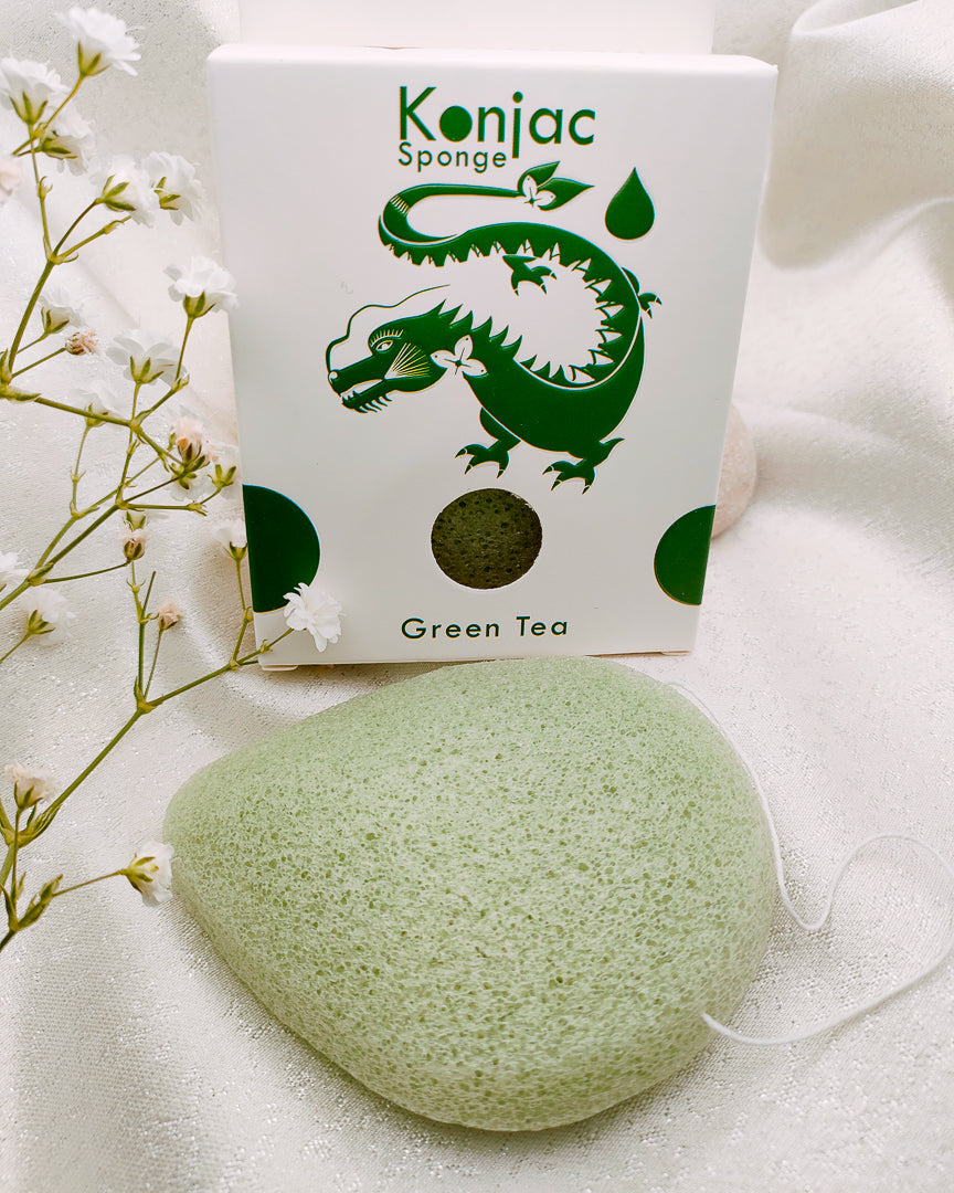 Spugna Konjac a Goccia TE’ VERDE Spugna konjac