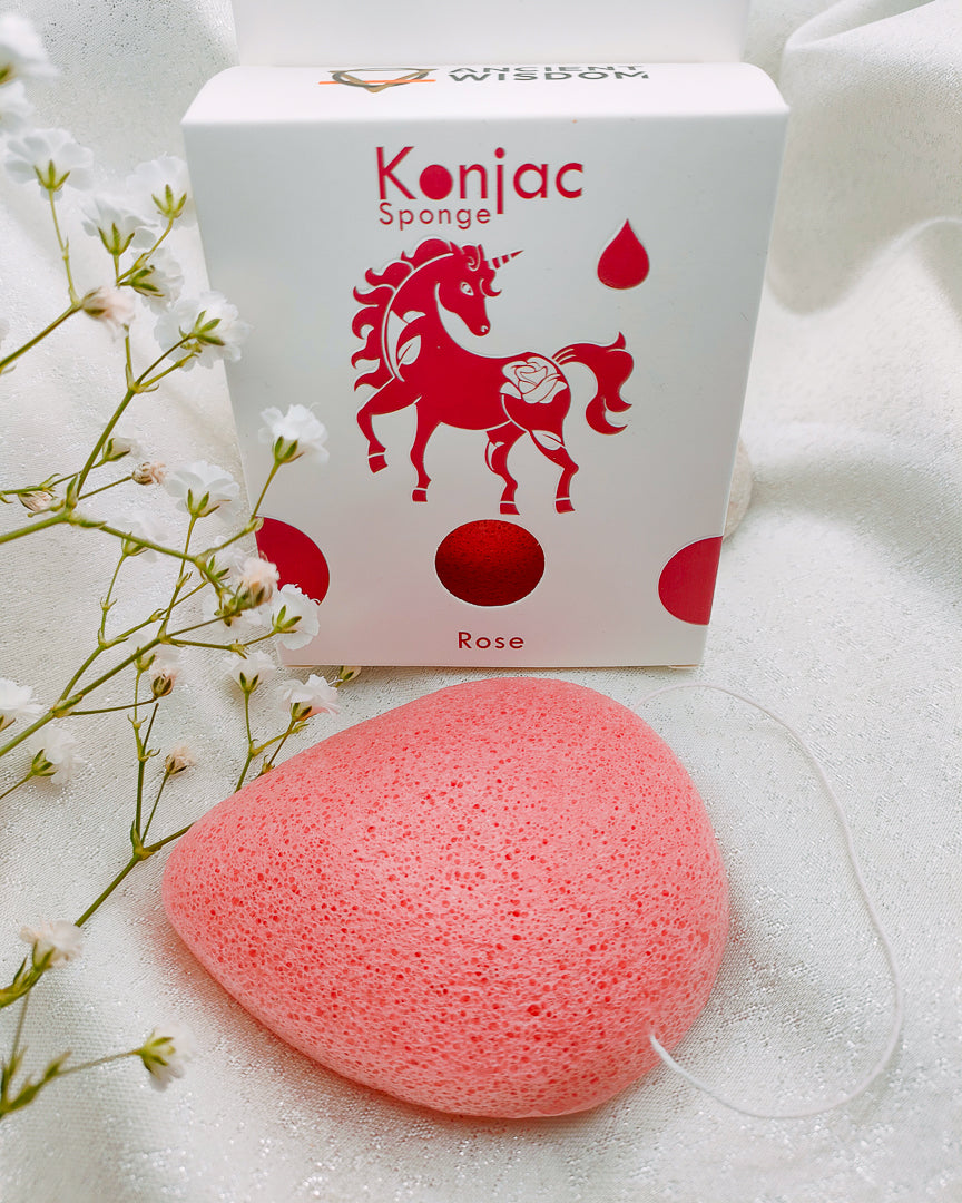 Spugna Konjac a Goccia ROSE Spugna konjac