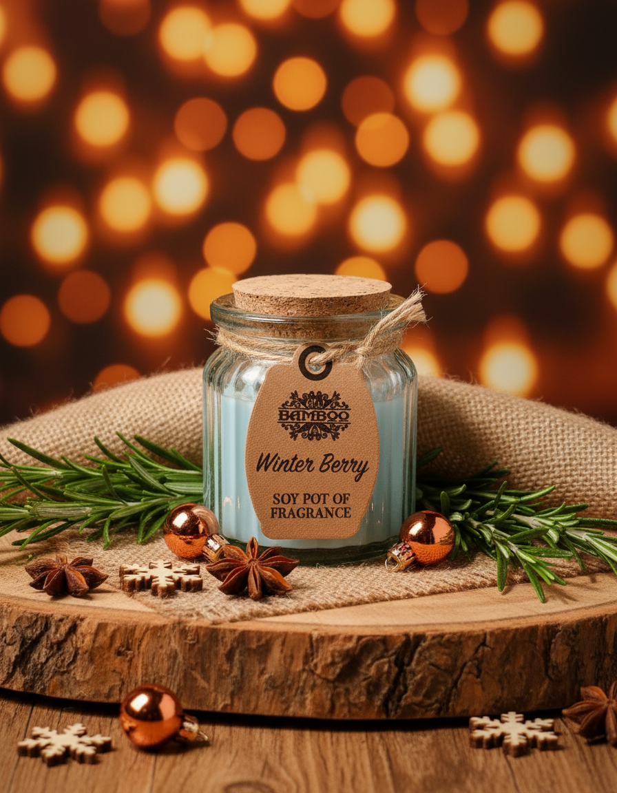 Candela natalizia rustica