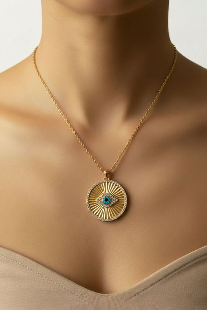 Collana occhio oro
