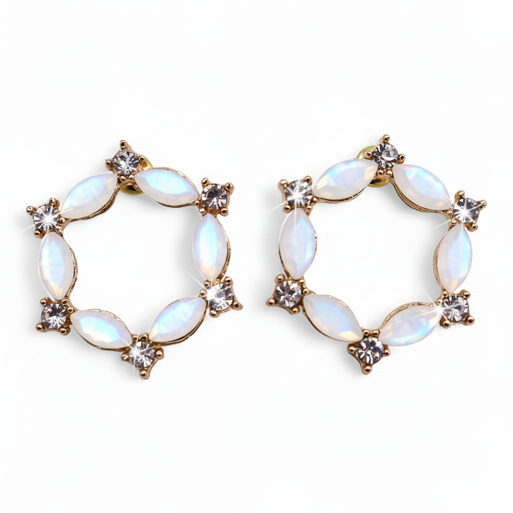 Orecchini Cerchio Bianco - Luxury