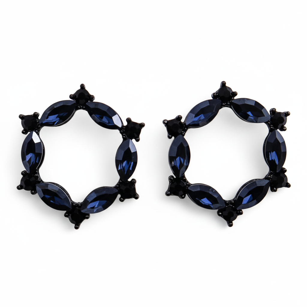 Orecchini Neri - Senza dischetti