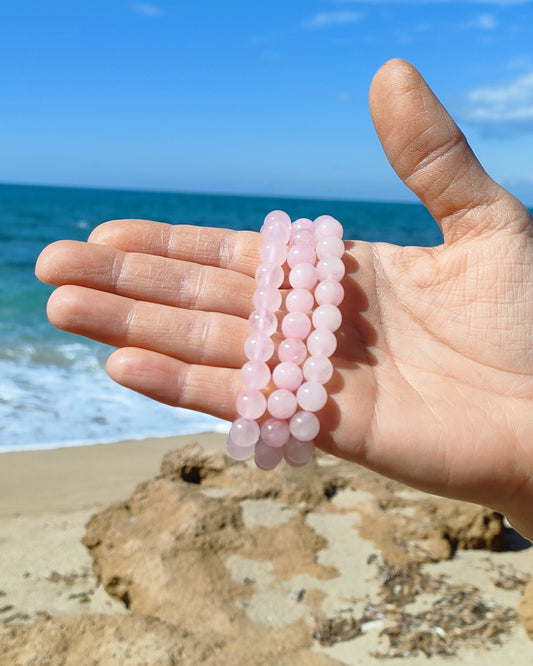 BRACCIALE QUARZO ROSA